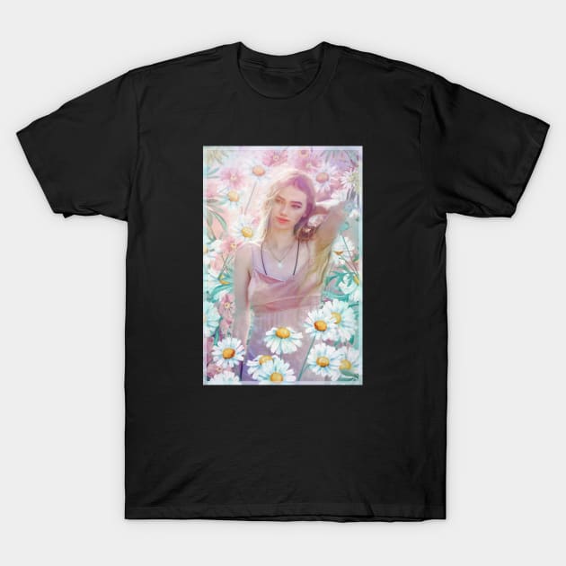 Mary's Garden T-Shirt by Phatpuppy Art